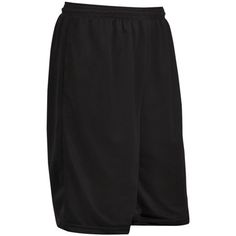 CHAMPRO Boss Athletic Shorts are built for comfort and allow for free movement, making them ideal for many athletic uses. Theyre perfect for team practice, training, and warm-ups in basketball, hockey, volleyball, football, lacrosse, and more. Theyre also great for physical education, jogging, or other exercises at home, school, parks, or recreation leagues. Made of lightweight polyester micro-mesh fabric with solid liner for ultimate breathability. The 1.5" covered elastic waistband with drawcord provides optimal comfort while allowing adjustment for the perfect fit. Available in adult sizes S-4XL with either a 7 or 9 inseam to fit adult athletes of any age and skill level. Size: L.  Color: Black.  Gender: unisex. Black Athletic Shorts For Training, Mid-thigh Length, Black Moisture-wicking Athletic Shorts For Light Sports, Sporty Black Moisture-wicking Athletic Shorts, Compression Running Shorts, Moisture-wicking Basketball Athletic Shorts, Mens Workout Shorts, Black Micro-elastic Sporty Shorts, Exercises At Home, Free Movement