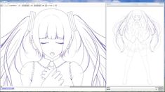 an anime character is shown in this screenshote, and the image shows how to draw