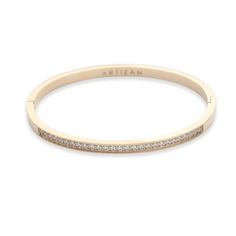 Stainless steel Gold plated, rhodium plated, rose Gold Cubic zirconia 2.8" x 1.77" - Suitable for wrist circumference up to 6.50" Rhodium Plated, Cubic Zirconia, Gold Bracelet, Gold Plate, Bangles, Plating, Rose Gold, Stainless Steel, Gold