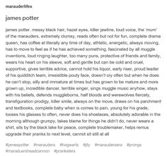 an article about the meaning of james potter