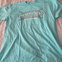 Brand New Condition!! From Daytona Beach, Florida! Color- Teal Hawaii T Shirts, Beachy Shirts, Ocean Shirts, Surf Shop Shirt, Surf Shop Shirts, Surfing Clothes, Obx Summer, Surf Clothes, Beachy Stuff