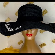 Summers Here! Grab A Hold Of This Floppy Brim To Hell Block The Harmful Sun Rays. Trendy Black Summer Hat, Adjustable Black Summer Hat, Black Adjustable Summer Hat, Casual Straw Hat For Spring, Black Adjustable Hat For Summer, Adjustable Black Hat For Summer, Casual Black Summer Hat, Black Beach Season Hats, One Size Fits Most, Black Fedora Hats For Beach Season