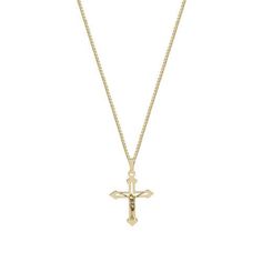 The Pointed Edge Crucifix NecklaceLength: 20"Metal: Sterling Silver 18kt Gold Vermeil Gold Crucifix Necklace With Delicate Chain, Gold Plated Crucifix Necklace Tarnish Resistant, Gold Plated Tarnish Resistant Crucifix Necklace, Gold-plated Tarnish-resistant Crucifix Necklace, Gold Plated Crucifix Necklace, Gold Crucifix Cross Necklace With Delicate Chain, Gold Crucifix Necklace In 14k Gold, Dainty Gold Crucifix Necklace, M Jewelers