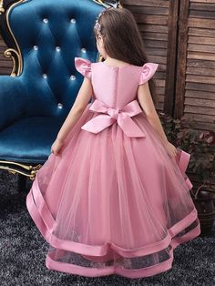 Sleeveless Princess Dress With Bow For Dress-up, Sleeveless Wedding Dress With Bow, Short Sleeve Tulle Dress With Floral Applique, Sleeveless Princess Dress For Dress-up, Pink Princess Fitted Sleeveless Dress, Sleeveless Princess Dress With Bow For Spring, Pink Princess Style Fitted Sleeveless Dress, Pink Princess Style Sleeveless Fitted Dress, Pink Fitted Sleeveless Princess Dress