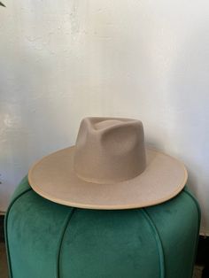 Felt Wide Brimmed Hat; one size fits all - adjustable interior draw string Accessorize it with one of our hat chains! Structured wool felt with a pinch-front, tonal satin lining Diameter is from 22-27in and 59-68cm Hat Chain, Wide Brimmed Hat, Gold Hats, Brimmed Hat, S Hook, Wide Brimmed Hats, Brim Hat, Wide Brimmed, Panama Hat