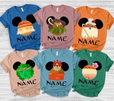 Tye Dye Disney Family Shirts, Mimi Disney Shirts, Moana Family Shirts, Disney Group Shirts, Disney Matching Shirts, Personalized Disney Shirts, Disney Family Shirt, Moana Shirt, Disney 2023