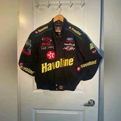 VINTAGE #28 HAVOLINE JEFF HAMILTON NASCAR JACKET SIZE SMALL.