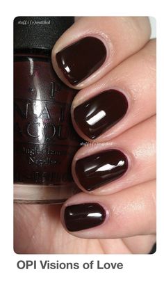 Essie Nail Polish Colors, Fairy Nails, Red And Gold Nails, Opi Colors, Maroon Nails, Summer Nail Designs, Dark Maroon