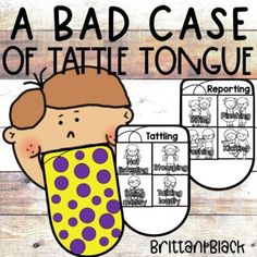 a bad case of tattle tongue clip art project for beginning and ending sound words