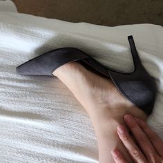 Super Cute. Never Worn. My Feet Grew. Chic Fitted Gray Heels, Chic Gray Pointed Toe Heels, Elegant Gray High Heels, Chic Gray Closed Toe Heels, Gray High Heels Medium Width, Gray High Heels For Office, Pretty High Heels, Grey Heels, Beautiful High Heels