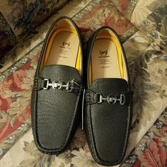 Men New No Box Farm Shoes, Phat Farm, Mens Shoes Black, Dress Loafers, Driving Loafers, Casual Loafers, Mens Navy, Classic Man, Leather Slip Ons