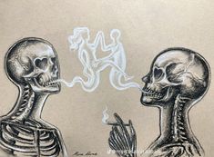 Skeleton Artwork, Twin Flame Art, Skeleton Drawings, Sketches Of Love, Flame Art, Canvas Drawings, Sketchbook Art Journal, Dark Art Drawings, Chicano Art