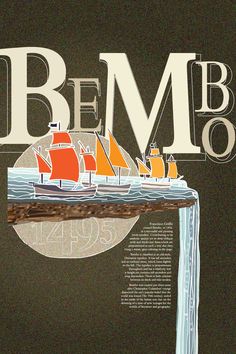 an image of a poster with boats on the water