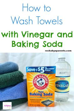 how to wash towels with vinegar and baking soda