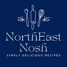 the north east nosh logo on a blue background with spoons and utensils