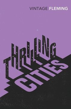 the cover of vintage fleming's third album, thrillies cityscape is shown in black and purple