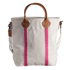 Canvas Flight Bag On-the-go Satchel Bag With Leather Trim, Canvas Duffle Bag With Leather Trim For On-the-go, Coated Canvas Crossbody Shoulder Bag With Leather Handles, Travel Tote Shoulder Bag With Detachable Strap, White Shoulder Bag With Leather Trim For On-the-go, Tote Bags With Detachable Handle In Coated Canvas, Coated Canvas Tote Bag With Detachable Handle, On-the-go Bucket Bag With Leather Handles, Coated Canvas Travel Duffle Bag