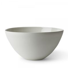 a white bowl is shown on a white background