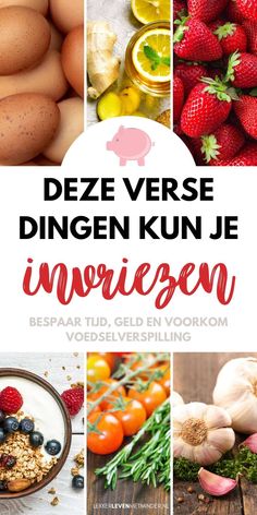 an image with the words deze verse dingen kun je in norwegian