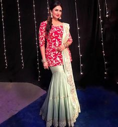 Indian Sharara, Sharara Kurti, Sharara Saree, Bridal Suit, Salwar Pants, Divyanka Tripathi