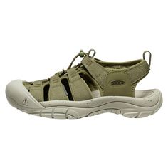 Protect your feet while keeping them free and functional in the men's KEEN Newport H2 all-terrain sandals. Their tough polyester webbing uppers are made for warm-weather adventures. Functional Sport Sandals With Arch Support For Adventure, Durable Green Outdoor Sneakers, Green Durable Outdoor Sneakers, Synthetic Closed Toe Sport Sandals For Outdoor Activities, Durable Green Sneakers For Outdoor, Outdoor Sport Sandals With Rubber Sole And Round Toe, Sport Sandals With Rubber Sole For Outdoor Activities, Sporty Closed Toe Sandals For Hiking, Waterproof Closed Toe Sport Sandals For Outdoor