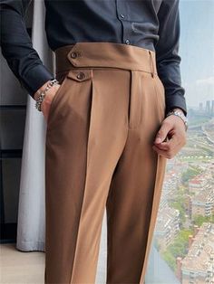 Trousers Men Formal, Men's British Style, Business Casual Suit, Slim Fit Suit Pants, British Style Men, Men's Business Suits, Slim Fit Suit Men, Mens Formal Wear, Formal Pants