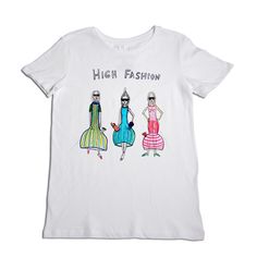 High Fashion Women's T-Shirt – Unfortunate Portrait Graphic Design Shirt, High Fashion Women, Baby Graphic Tees, Shirt Design Inspiration, Funny Shirts Women, White Crew Neck, Women's T Shirts, Aesthetic Fashion, Fashion Tees