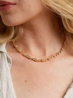 Chunky 14k gold and diamond necklace. Wax Carving, Diamonds And Gold, Chain Link Necklace, Link Necklace, Stone Settings, Chain Lengths, Timeless Beauty, Chain Link, Lab Grown Diamonds