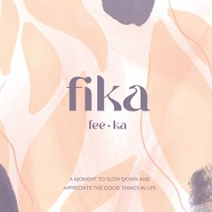 an advertisement for fika's new album, free - ka