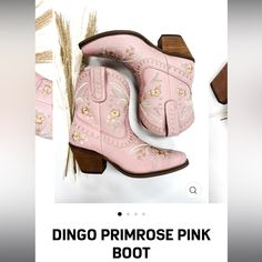 Nwt, Size 6 Women’s Pink Low Heel Boots For Spring, Casual Pink Almond Toe Boots, Pink Boots, Bootie Boots, Ankle Boots, Size 6, Women Shoes, Boots, Best Deals