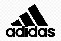 the adidas logo is shown in black on a white background, with no background