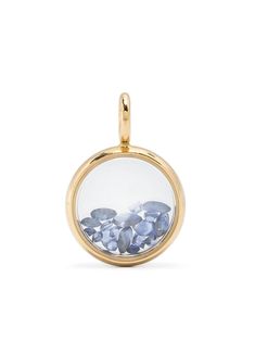 18kt yellow gold blue sapphire polished finish circular pendant Aurelie Bidermann, Sapphire Pendant, Demi Fine Jewelry, Iconic Bags, Pendant Gold, Fine Earrings, Watches Jewelry, Lady Dior, Accessories Branding