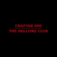 the logo for the hellfire club on a black background with red text that reads,