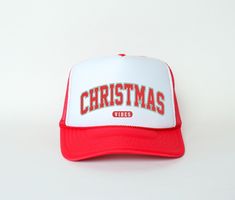 Christmas Otto Trucker Hat, Christmas Vibes Hat, Merry Christmas Cap, Mesh Back Trucker Hat, Christmas Gift, Adjustable Baseball Hats Looking for the perfect hat to showcase your brand, celebrate a special event, or gift to a loved one? Our **Custom Trucker Hats** are the ideal choice! Made with high-quality materials, these hats offer both style and comfort. Whether you're organizing a bachelorette party, corporate event, or just want a unique hat, we've got you covered. **Features - **Custom Foam Cap Add your logo, text, or design to the front. - **Mesh Back Keeps your head cool and comfortable with breathable mesh material. - **Adjustable Fit One size fits all with an adjustable snapback closure. - **Versatile Style Perfect for any occasion - baseball games, casual wear, outdoor activit Christmas Bachelorette Party, Christmas Cap, Bachelorette Party Hat, Corporate Giveaways, Custom Trucker Hats, Personalized Hats, Unique Hats, Logo Text, Christmas Vibes