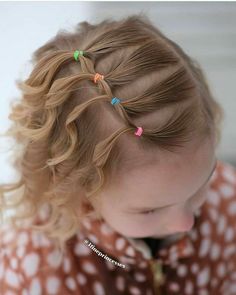 Picture Day Hair For Preschool, Preschool Curly Hairstyles, One Bow Hairstyles Toddler, Toddler Easter Hairstyles, Fine Toddler Hair Hairstyles, Easy Easter Hairstyles For Kids, Hairstyles For Preschoolers, 1st Grade Hairstyles, Toddler Curly Hairstyles Girl