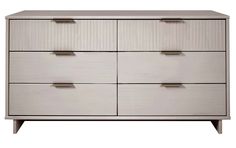 an image of a white dresser with drawers