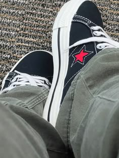 Converse One Stars, Downtown Girl Clothes, Laying On The Ground, Nice Sneakers, Perfect Sneakers, Trendy Shoes Sneakers, Who I Want To Be, Converse One Star, Guys Clothing Styles