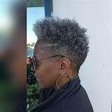 Pin by Twyla Jackson on Naturalistas Gray Tapered Natural Hair, Tapered Natural Hairstyles, Tapered Twa Hairstyles, Short Gray Hair, Natural Hair Pictures, Frizzy Curly Hair