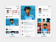 three screens showing different people's avatars, one with an afro hairdow