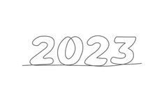 a line drawing of the number 2053