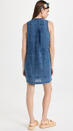 Faherty Isha Dress | SHOPBOP Cotton Washed Denim Dress For Work, Washed Cotton Denim Dress For Work, Washed Cotton Denim Dress For Daywear, Summer Work Denim Dress, Washed Blue Cotton Denim Dress For Work, Washed Denim Dress For Work, Washed Blue Denim Dress For Work, Shop Icon, Media Images