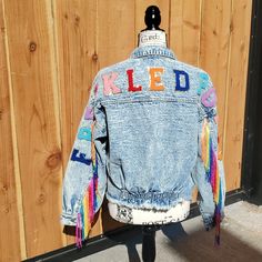 -Adorable Boutique Jacket Oversized And You Can Size Down. -Rainbow Fringe Happiness!!!! -Approx 23" Pit To Pit -New With Tags *Smoke Free Home Denim Jacket Oversized, Rainbow Fringe, Coat Trends, Oversized Denim Jacket, Pink Jacket, Vintage Plaid, Bomber Jackets, Long Coat, Blue Fashion