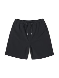 The shorts is made of nylon and spandex blend fabric. The stretchy fabric and full elastic band waist makes comfy fit. The standard fit basic shorts is a wearable item that goes with any outfits.- Elastic band waist with drawstring- Side pockets- Back pocket- Mesh lining Black Cotton Shorts, Mens Shorts Outfits, Black Shorts Men, Basic Shorts, Shorts Black, Comfy Fits, Athletic Shorts, Stretchy Fabric, Black Shorts