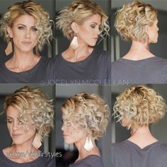 Jocelyn Mcclellan, Hair Job, Wavy Bob Hairstyles, Short Curly Haircuts, Clip Hairstyles, Short Wavy Hair, Short Wavy, Curly Bob Hairstyles