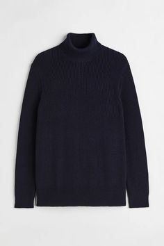 Fitted Turtleneck, Turtleneck Sweater, Blue Man, Personal Style, Dark Blue, Jumper, Men Sweater