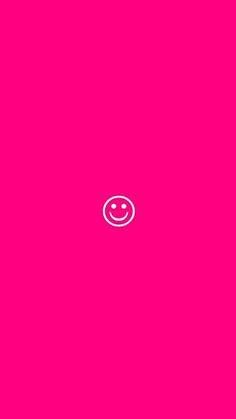 a pink background with a smiley face drawn on the bottom right corner and white outline in the middle