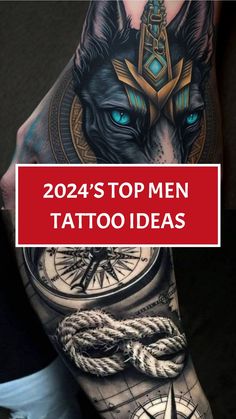 a man's arm with tattoos on it and the words, 2020's top men