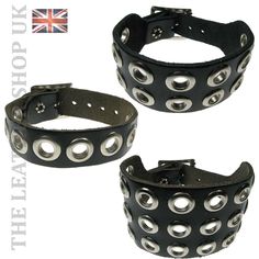 Edgy Adjustable Wristband With Wrist Strap, Adjustable Edgy Wristband With Wrist Strap, Adjustable Leather Punk Wristband, Adjustable Punk Wristband, Punk Leather Bracelet For Festivals, Punk Style Silver Leather Bracelet With Black Band, Silver Leather Punk Bracelet With Black Band, Punk Style Bracelets With Wrist Strap For Festival, Punk Style Black Wristband For Festivals