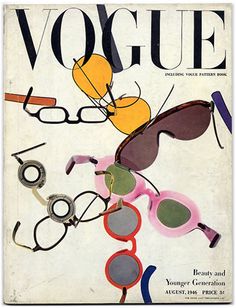 an image of a magazine cover with sunglasses on it