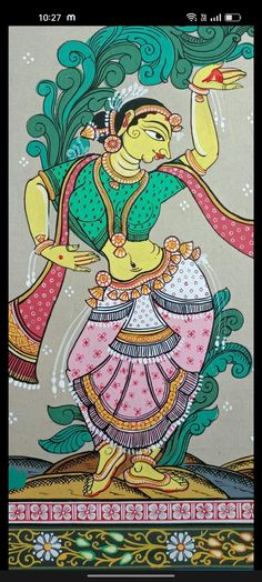 Kalamkari Art, Mysore Painting, Rajasthani Painting, Dance Painting, Buddhist Art Drawing